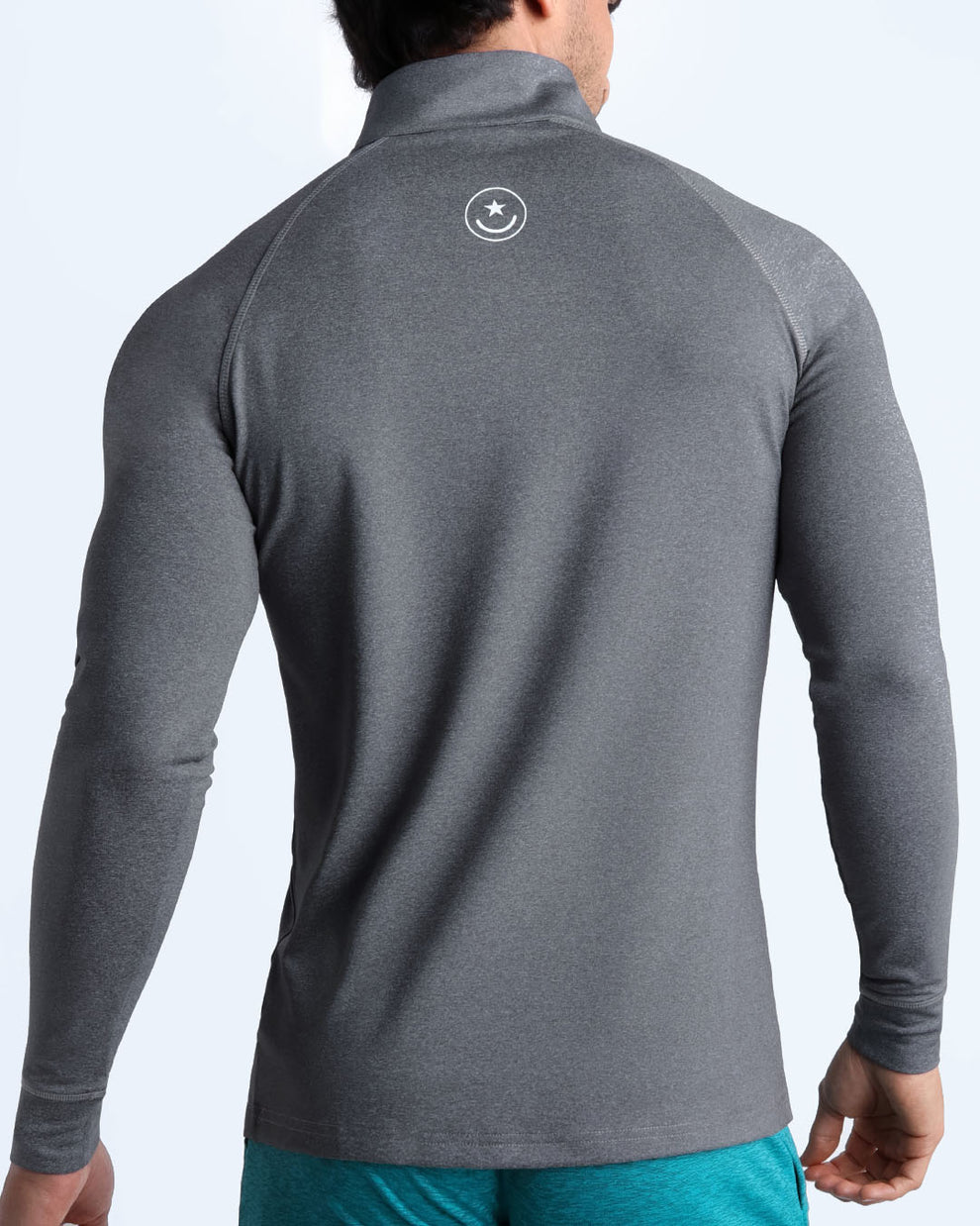 FIRM GREY Workout Shirt Gym Fitness Shirt GREY 90% Polyester / 10% Spandex Men's XXL