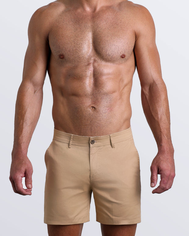 Front view of a male model wearing LET&