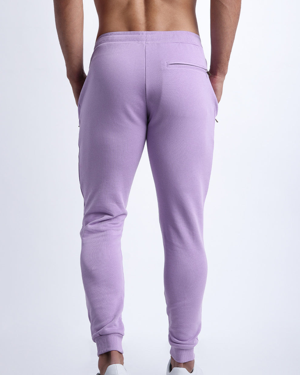 Metro Purple Tracksuit Jogger Sweatpants Athleisure Purple Cotton/Microfibre Men's XXL