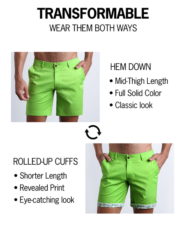 SPLENDID GREEN Street shorts by BANG! Clothes are tranformable. You&