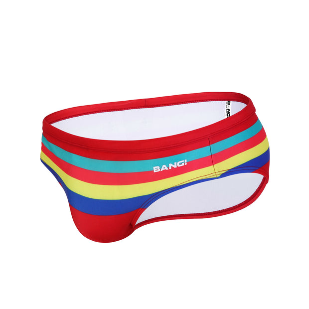 Side view of a sexy men’s swim brief made by the Bang! official brand of men&