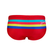 Back view of a sexy men’s swim brief made by the Bang! official brand of men's beachwear.