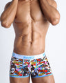 Front view of sexy male model wearing the SUPER POP soft cotton underwear for men by BANG! Clothing the official brand of men's underwear.